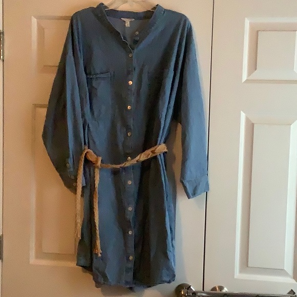 Eileen Fisher | Dresses | Eileen Fisher Denim Shirt Dress
